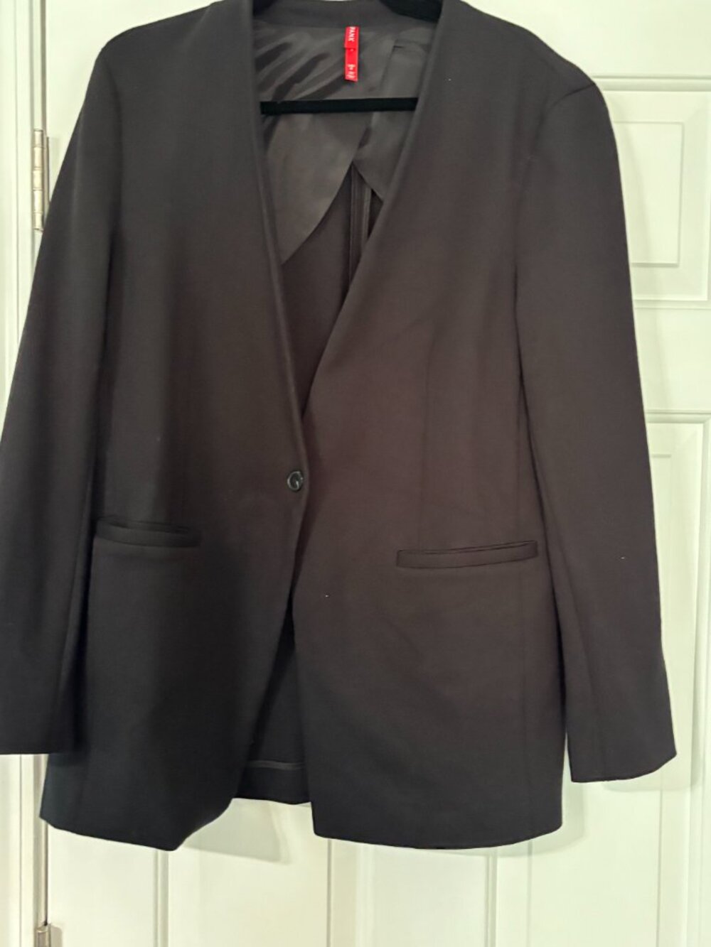 Spanx The Perfect Collarless Oversize Ponte Knit Fabric Blazer Regular Classic - Picture 3 of 6